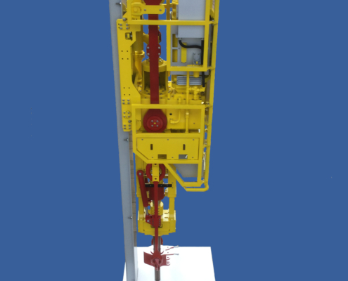 Drilling Rig Top Drive System, Bohrgerät für Öl- und Gasbohrungen. Im Maßstab 1:4